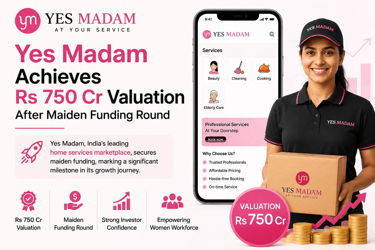 Yes Madam Achieves Rs 750 Cr Valuation After Maiden Funding Round