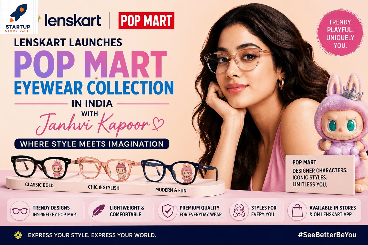 Lenskart Brings POP MART Eyewear to India with Janhvi Kapoor as Brand Face